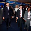 The Crown Prince and Crown Princess arrive at Ghana Summit Oil and Gas Conferance in Accra (Photo: Lise Åserud / Scanpix)